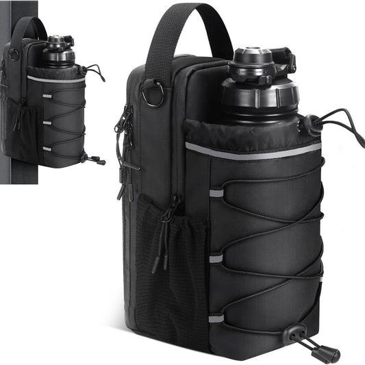 Magnetic water bottle holder Strong magnetic gym bag Shoulder Bag Outdoor sports water bottle bag portable for gym and running