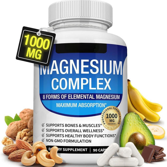 90 PCS Magnesium complex capsules for stronger, Healthier body